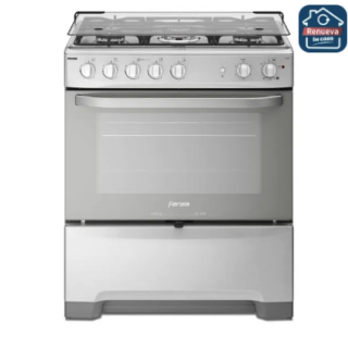 Cocina a Gas 5 Platos Fensa Experience con VaporBake y Triple Llama F 5500 T Inox