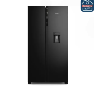 Refrigerador Fensa 529L No Frost Side By Side Inverter Dispensador de Agua SFX530B Negro