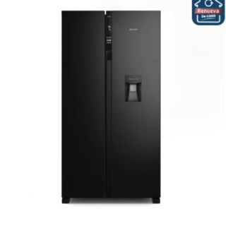 Refrigerador Fensa 436L No Frost Side By Side Inverter Dispensador de Agua SFX440B Negro